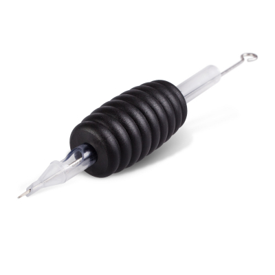 Låda med 25st Killer Ink Engångsgrepp / Tipp 19mm Diamond Tubes Färdigpackade med Bug Pin 0.25MM Round Shader Nålar