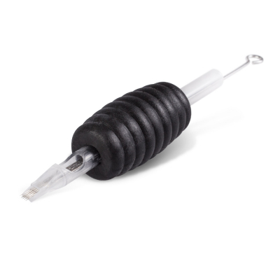 5-pack Killer Ink Engångsgrepp / Tipp 25mm Flat Tubes Färdigpackade med Precision 0.35MM Magnum Weaved Nålar