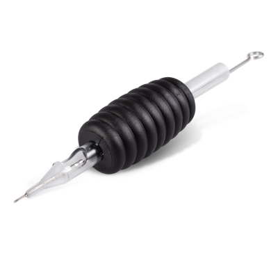 Låda med 25st Killer Ink Engångsgrepp / Tipp 19mm Round Tubes Färdigpackade med Bug Pin 0.25MM Round Liner Nålar
