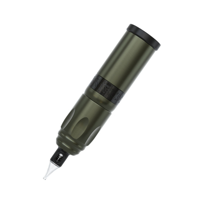 Stigma-Rotary® Force trådlös tatueringsmaskin + Power Pack + RCA adapter - Army Green