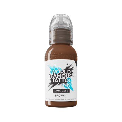 World Famous Limitless tatueringsbläck - Brown 1 30 ml