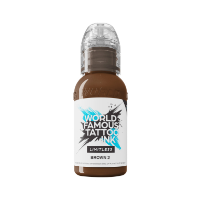 World Famous Limitless tatueringsbläck - Brown 2 30 ml