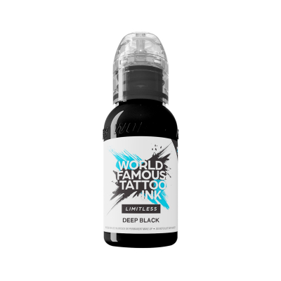 World Famous Limitless tatueringsbläck - Deep Black 30 ml