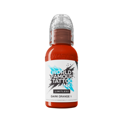 World Famous Limitless tatueringsbläck - Dark Orange 1 30 ml