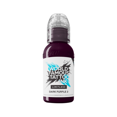 World Famous Limitless tatueringsbläck - Dark Purple 2 30 ml