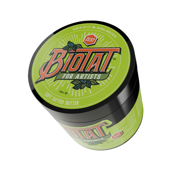 BIOTAT Zest mjukt tatueringssmör 500 ml