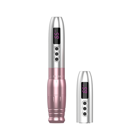 EZ Lola Air PRO trådlös PMU-maskin med extra batteri - Rosa