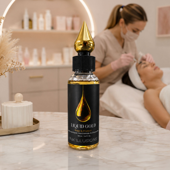 Heal & Conceal av Ink Illusions - Liquid Gold Prep and Protect -100 ml 