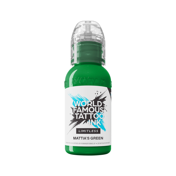 World Famous Limitless Tatueringsbläck - Mattia's Green 30 ml