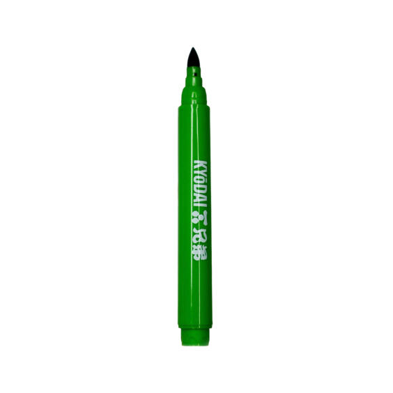 Förpackning med 5 Kyodai penselpennor med fast spets - Midori Green