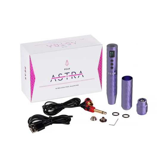 Peak Astra - Trådlös PMU-maskin av penntyp med 2 batterier - Lila
