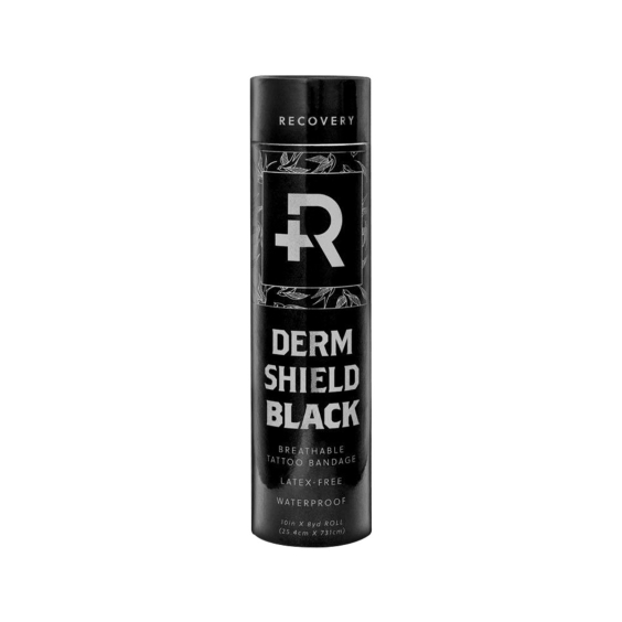 Recovery Derm Shield Skyddande tatueringsfilm - 25 cm x 7,3 m - Svart