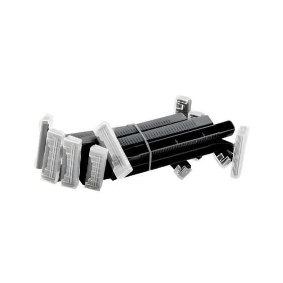 Box of 100 Saferly Dubbelbladiga engångsrakhyvlar