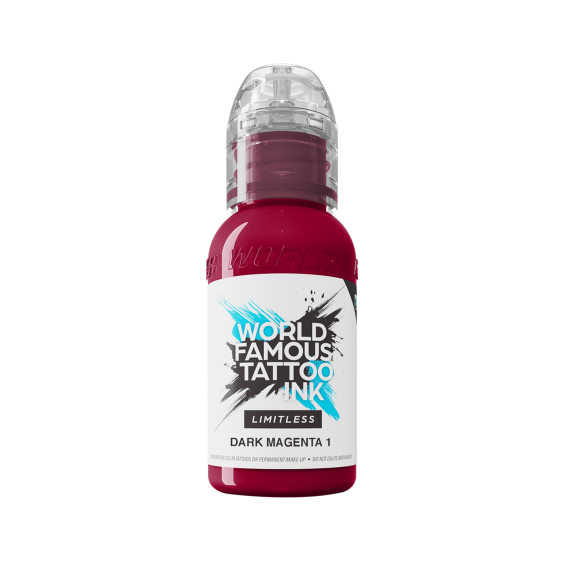 World Famous Limitless tatueringsbläck - Dark Magenta 1 30ml