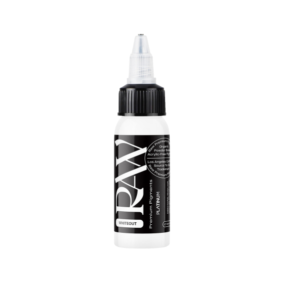 Raw Pigments Platinum - Whiteout Tatueringsbläck - 30ml