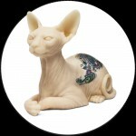 Tatuerbar Sphynxkatt & Inkenstein i silikon