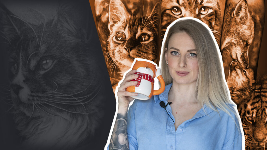 Hur man tatuerar realistiska djurporträtt med Angelique Grimm
