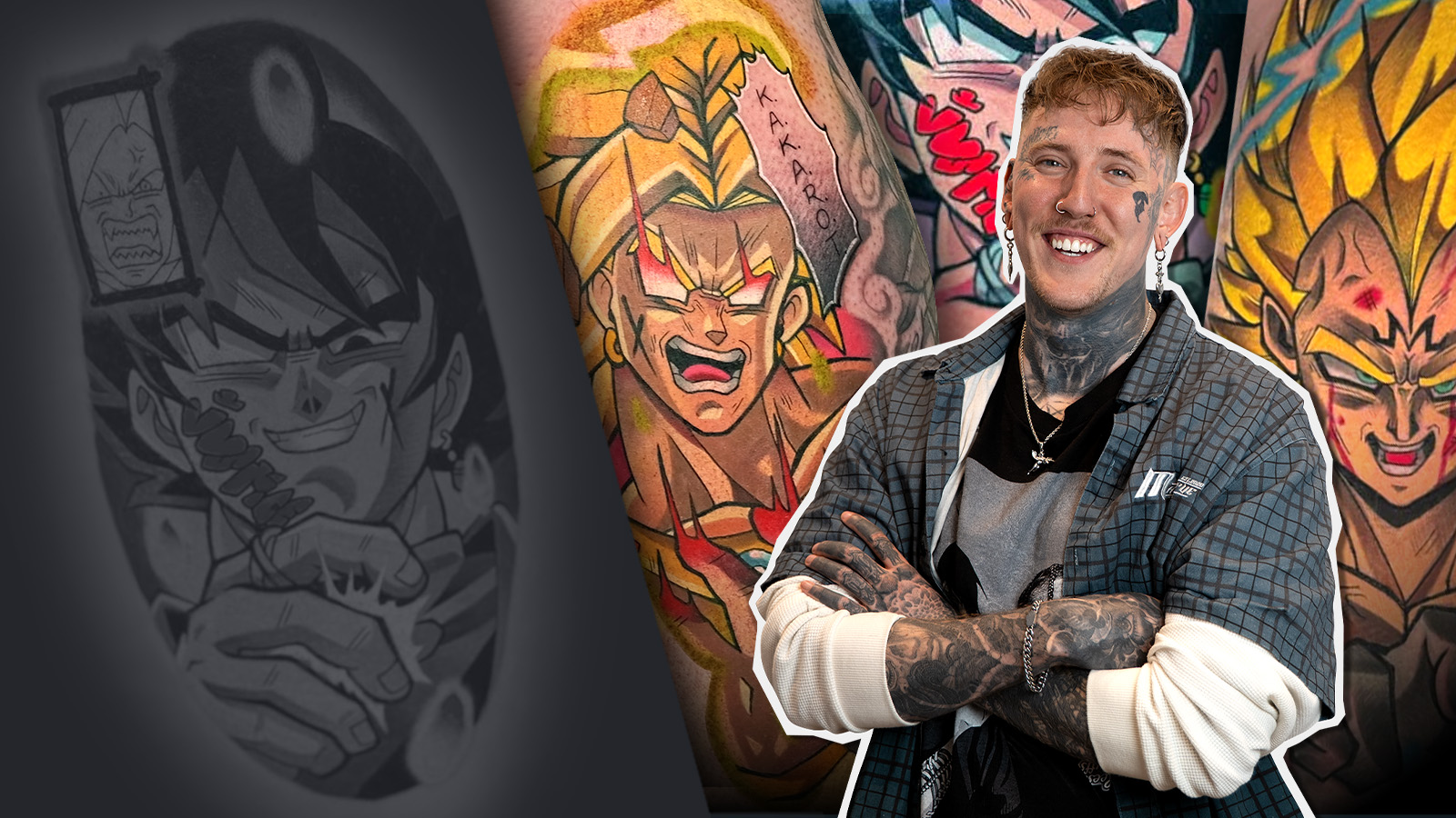 How to tattoo Broly from Dragon Ball Z with Colin Tattoos - Tatuering ...