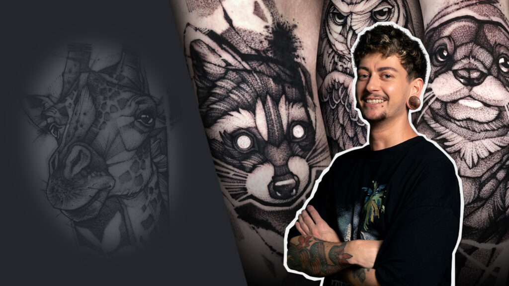 How to Tattoo a Blackwork Raccoon with Alex Underwood