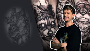 How to Tattoo a Blackwork Raccoon with Alex Underwood