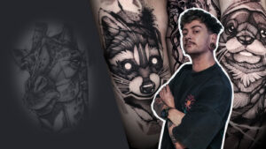 How to Tattoo a Blackwork Raccoon with Alex Underwood